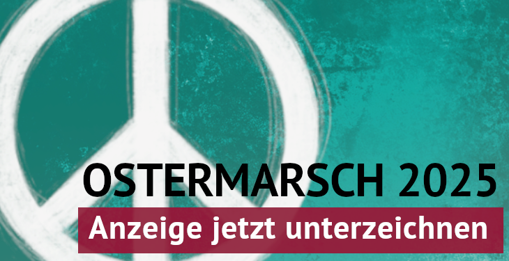 Frieden jetzt – keine weitere Militarisierung!